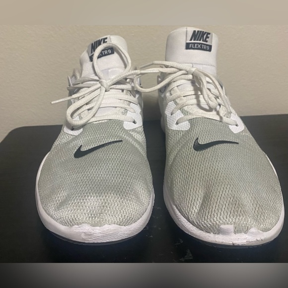 Used Off White Nike Flex Trainer 9 shoes - Women’s size 10.5 - Picture 2 of 10